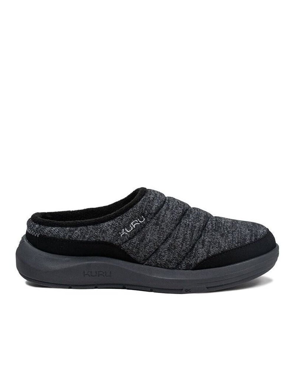 KURU Footwear Women's DRAFT 2 CharcoalGray-JetBlack Slipper Sizes 6W-11W
